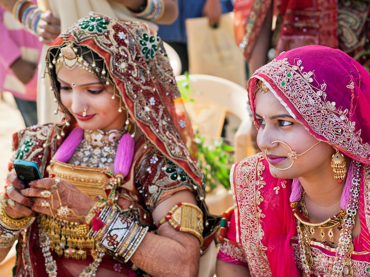 Indian women in traditional dress