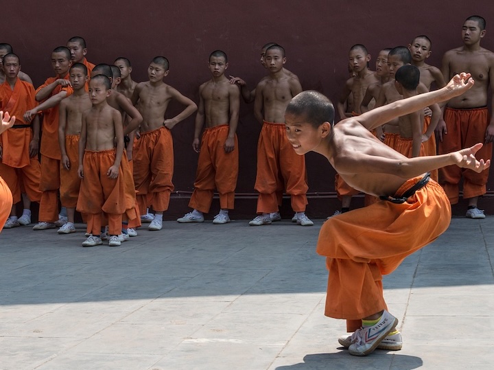 Training at Shaolin monastery