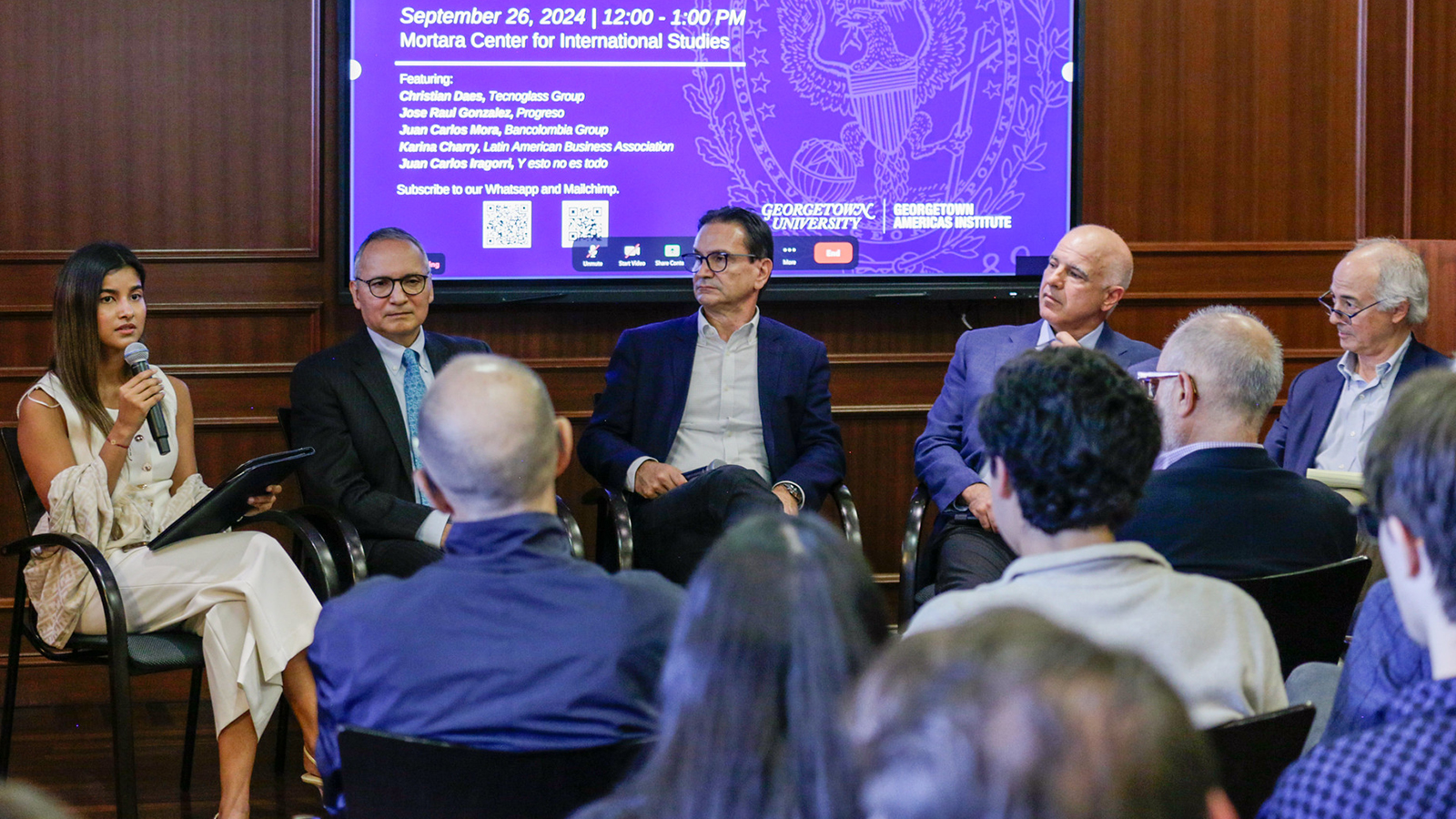 Karina Charry and Juan Carlos Iragorri host the conversation