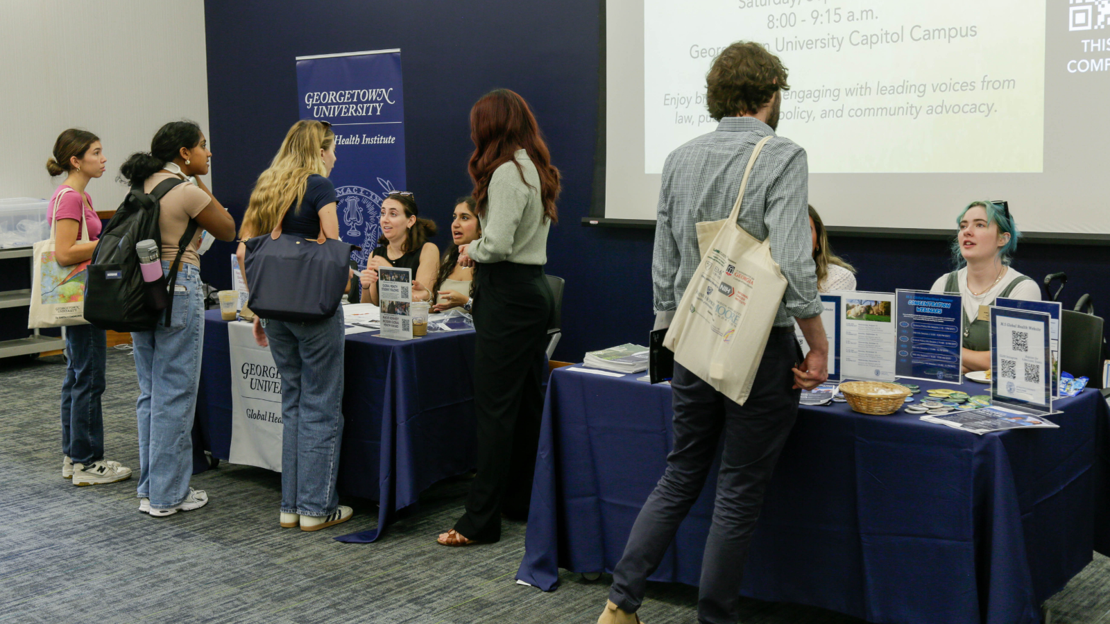 Georgetown community at the annual Global Health Open House