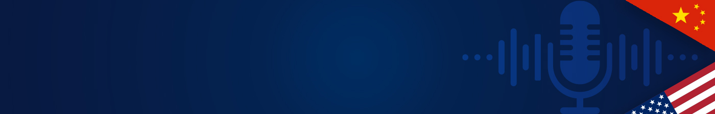 Blue background with microphone icon