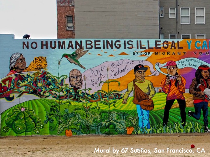 No Human Being is Illegal Mural