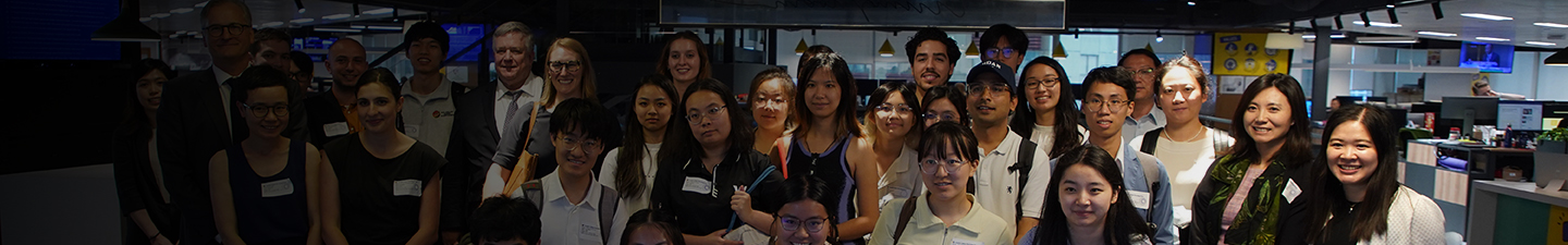 2023-24 Student Dialogue participants at the South China Morning Post