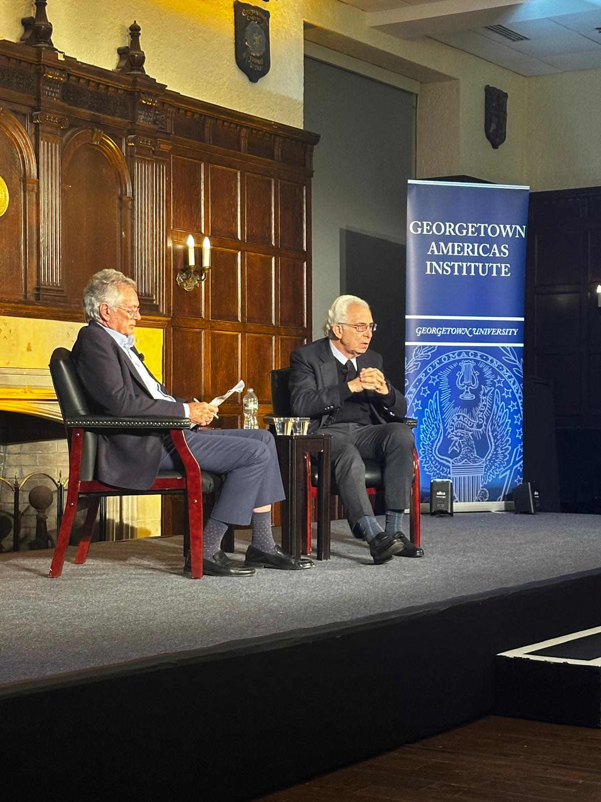 L-R: Moises Naim, Ernesto Zedillo