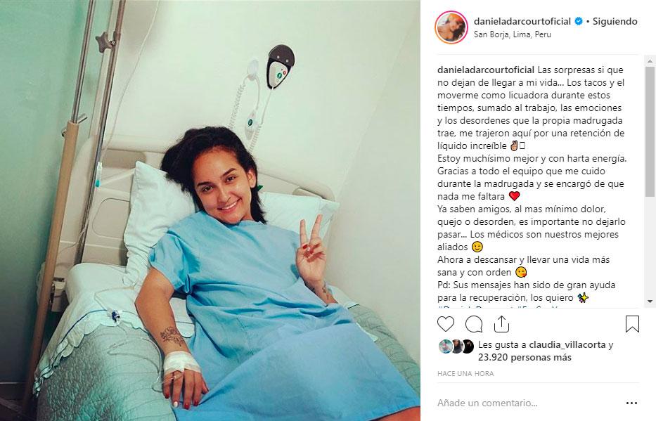 Daniela Darcourt internada