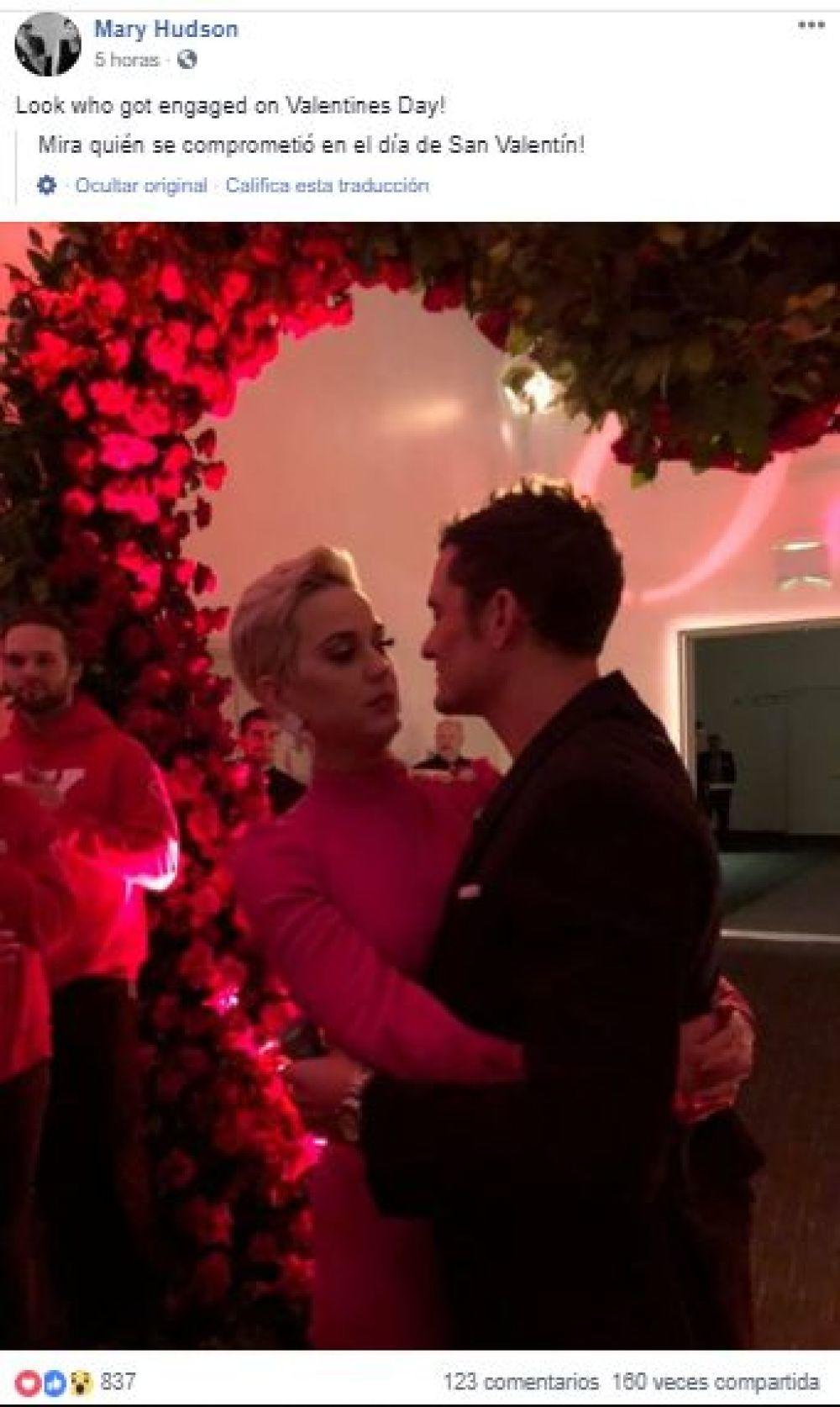 Madre de Katy Perry confirma compromiso Madre de Katy Perry confirma compromiso