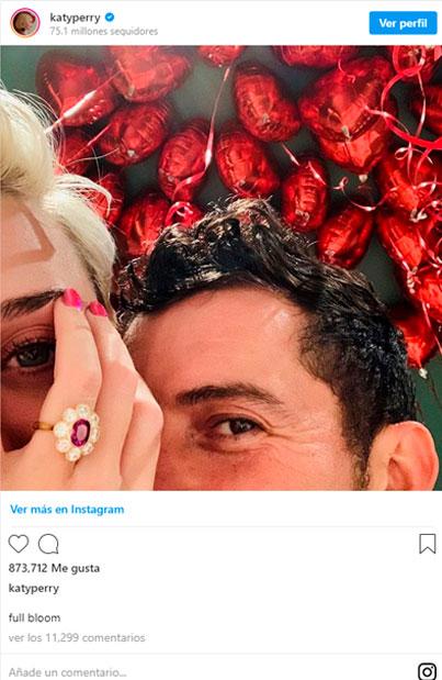 Katy Perry y Orlando Bloom se comprometieron en San Valentín Katy Perry y Orlando Bloom se comprometieron en San Valentín