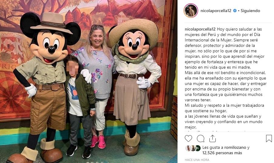 Nicola Porcella mensaje por el Día Internacional de la Mujer