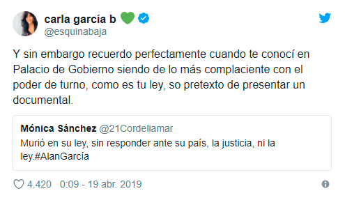 Carla García responde a Mónica Sánchez