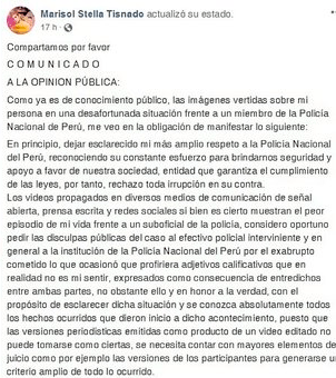 Abogada se pronuncia tras insultar a policía