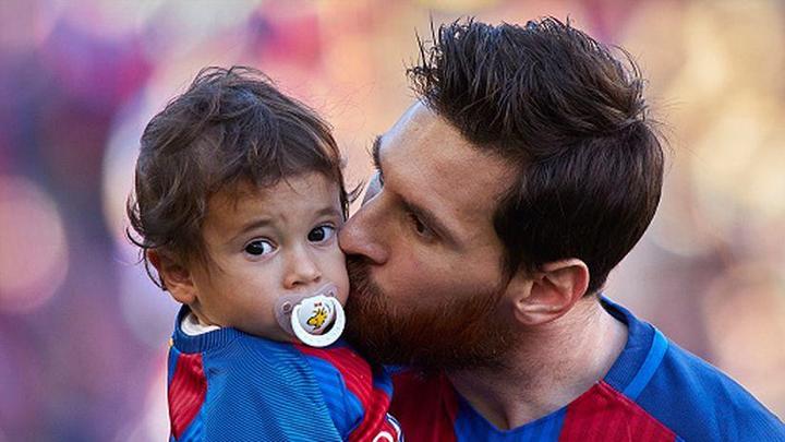 Lionel Messi y Thiago Lionel Messi y Thiago
