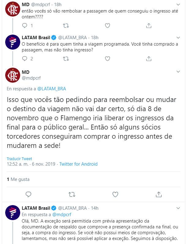 Decisión de aerolínea tras cambio de sede de final de Copa Libertadores Decisión de aerolínea tras cambio de sede de final de Copa Libertadores