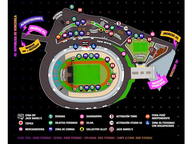 mapa estadio san marcos vivo x el rock mapa estadio san marcos vivo x el rock