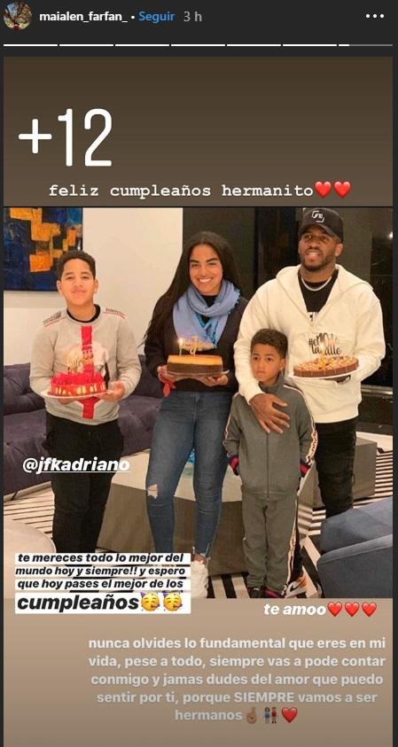 Hija de Farfán le escribió emotivo mensaje a su hermano.    
