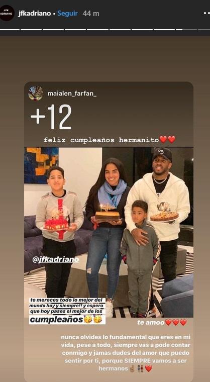 El hijo de Melissa Klug compartió el mensaje en sus redes sociales.    