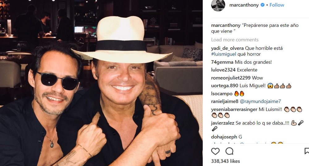 Marc Anthony posa junto a Luis Miguel y hace importante anuncio [FOTO(02)