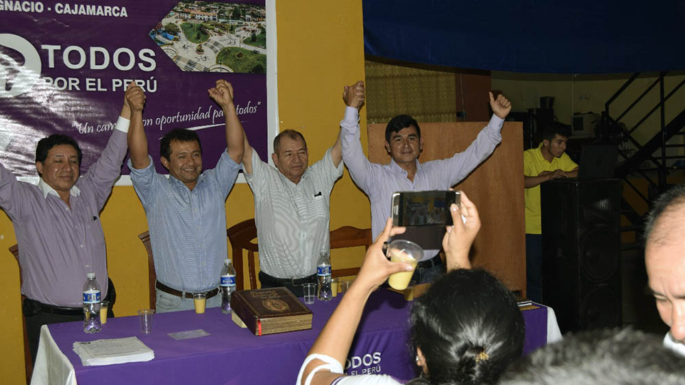 Chardin Jhonatan Mijahuanca Pinzón pre candidato a San Ignacio por el Todos por el Perú.