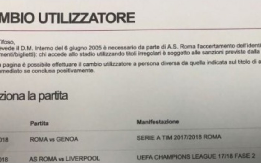 AS Roma Liverpool Entradas