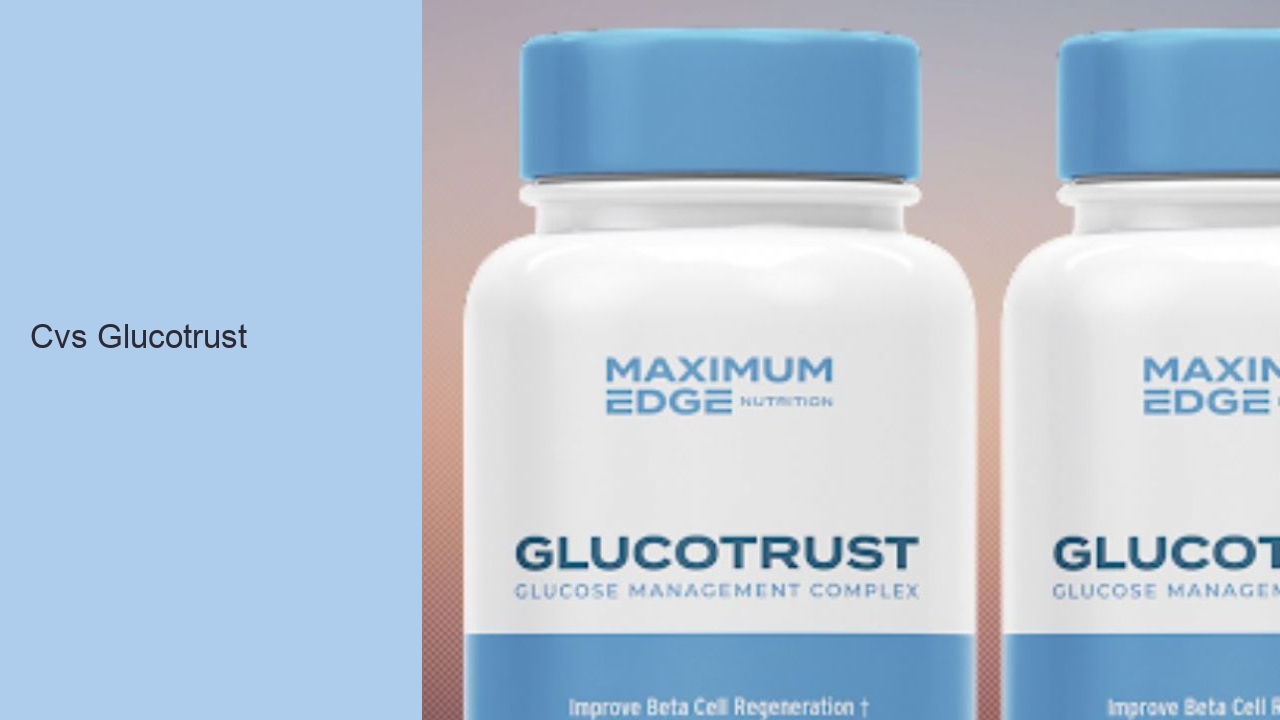 Cvs Glucotrust