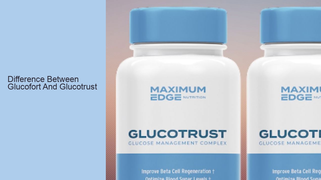 Difference Between Glucofort And Glucotrust