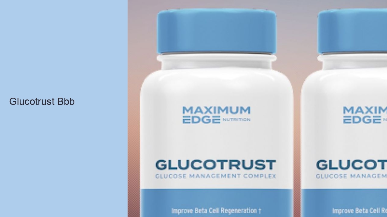 Glucotrust Bbb