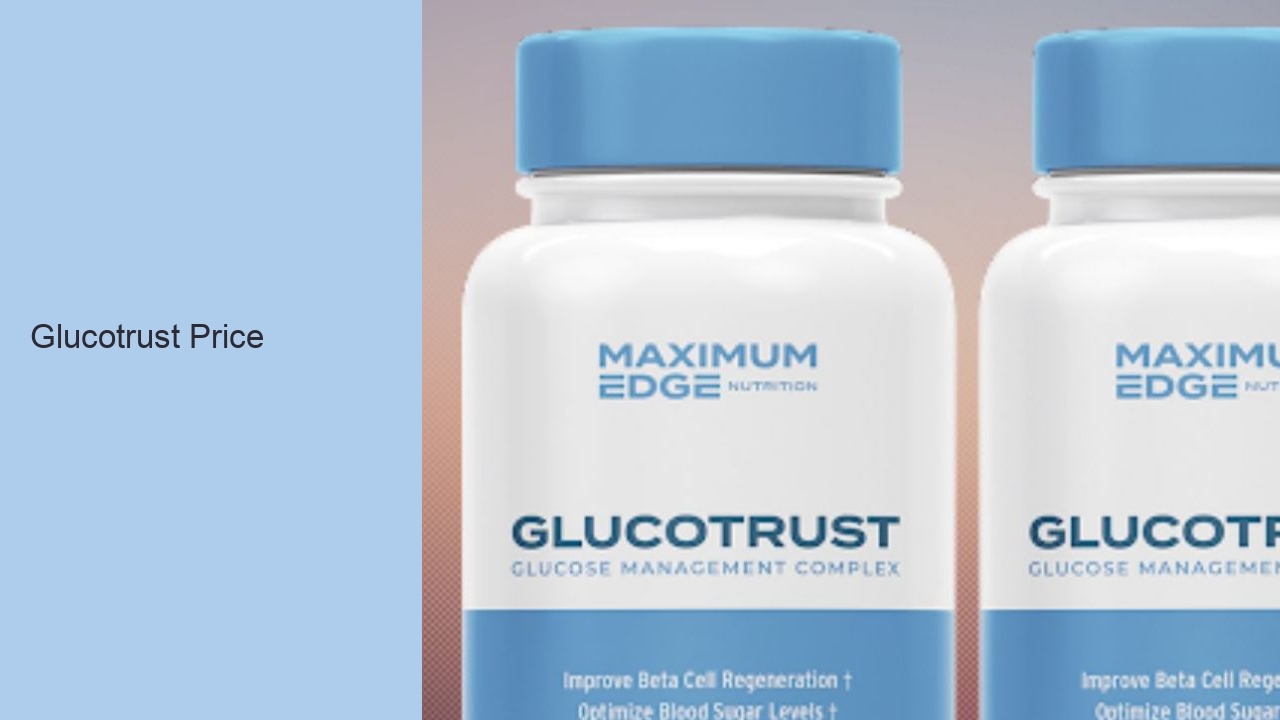 Glucotrust Price