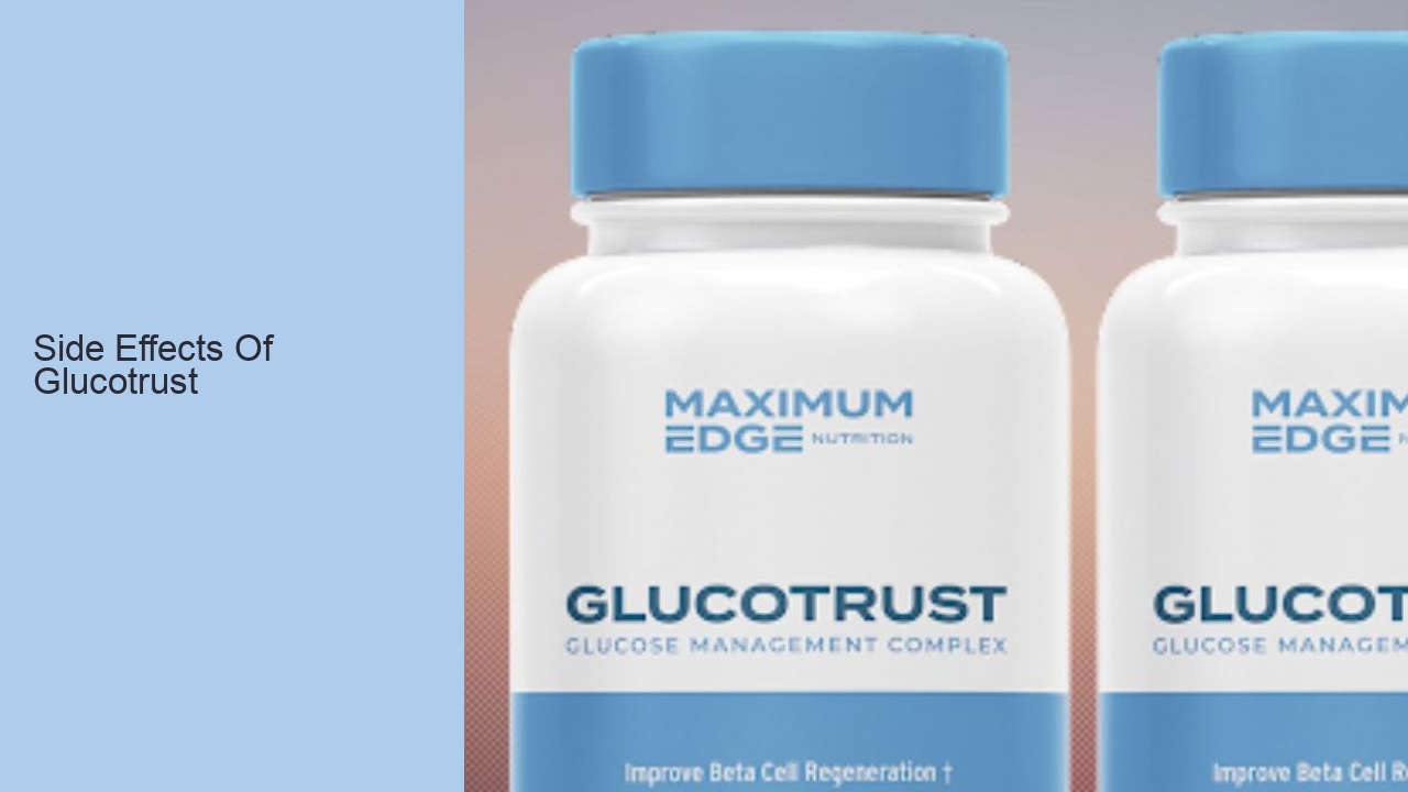 Side Effects Of Glucotrust
