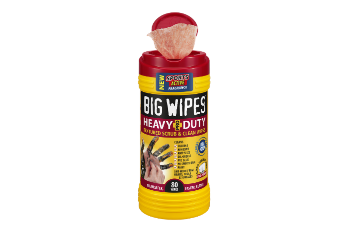 Heavy-duty Big Wipes cannister