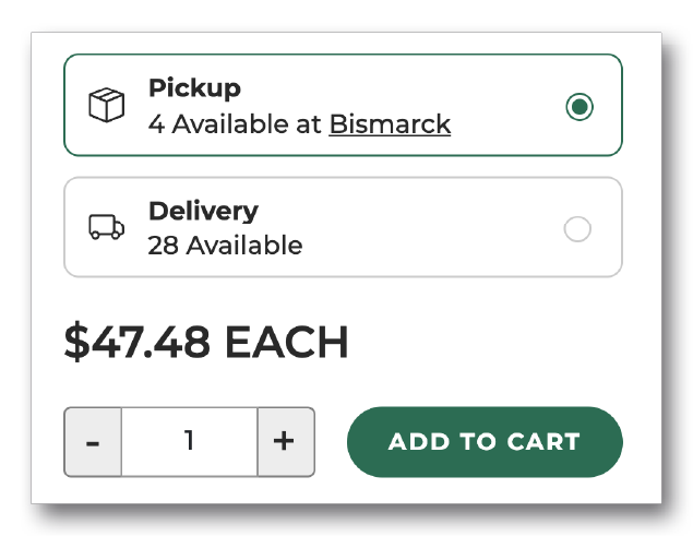 Product availability by store