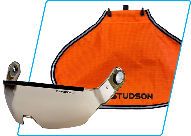 STUDSON face shield and neck shade