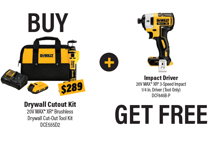 Buy This Drywall Cut-Out Kit, Get a FREE Impact Driver!
