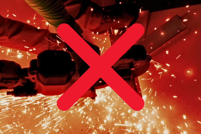 No sparks