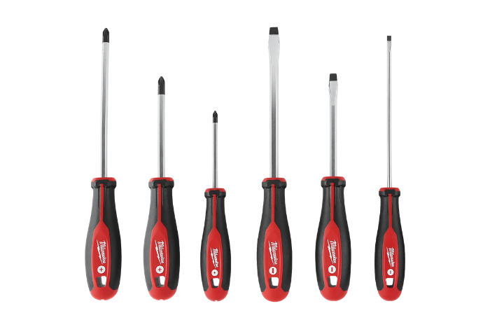 Six-Piece Milwaukee Screwdriver Kit