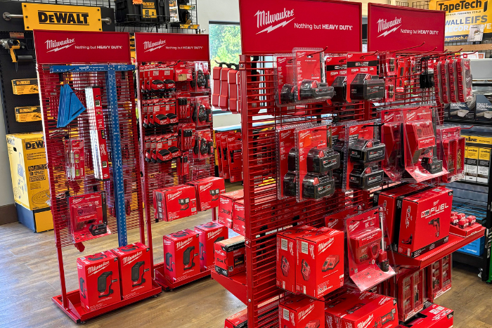 Milwaukee Tool yard display