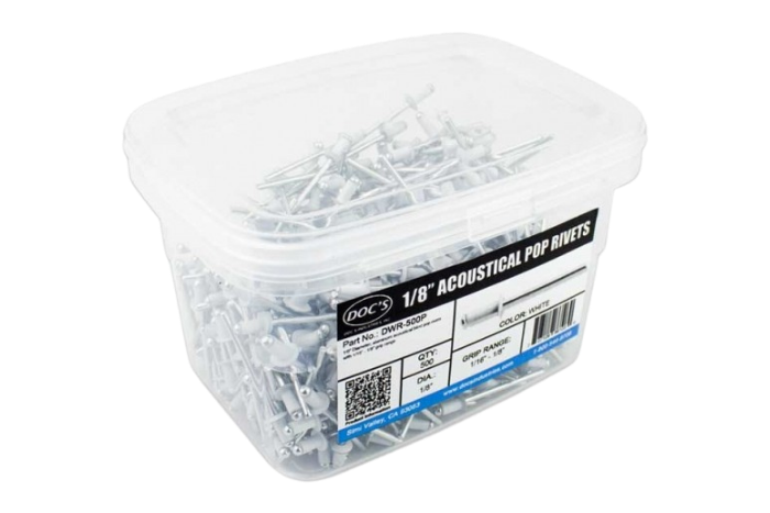 Doc's Industries acoustical pop rivets box