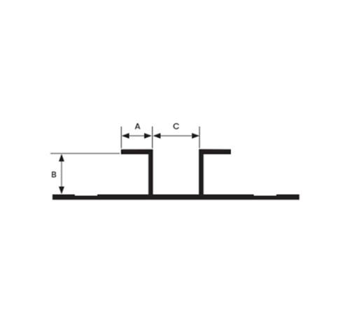3/8 in x 3/8 in x 1/2 in x 10 ft Tamlyn Clear Anodized XtremeTrim
