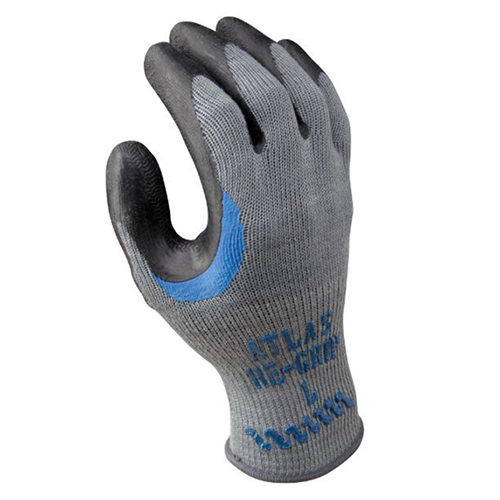 Atlas ReGrip 330 Bulk Gloves with Black Rubber Palm L at TSW