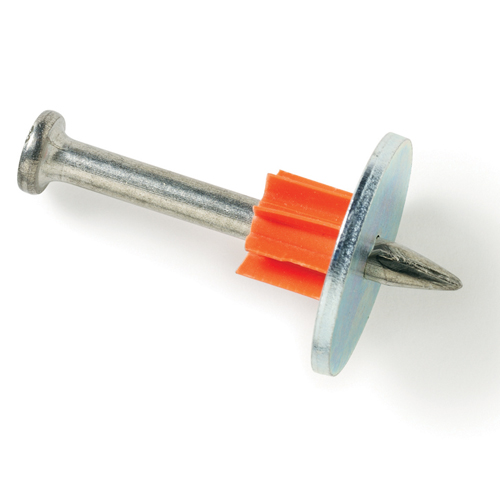 1" Drive Pin with Washer [100 per box] 16G Metal Washer at TSW