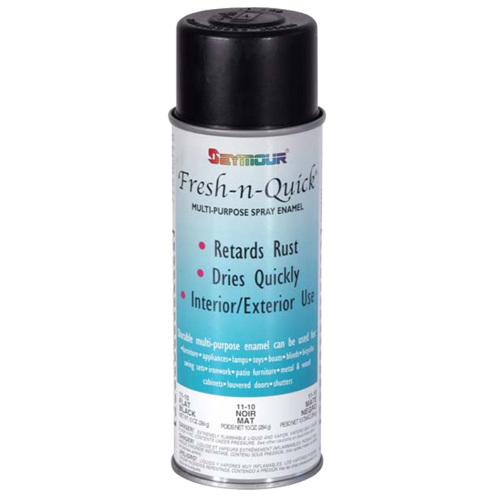 FreshNQuick Multipurpose Spray Enamel (Flat Black) at TSW