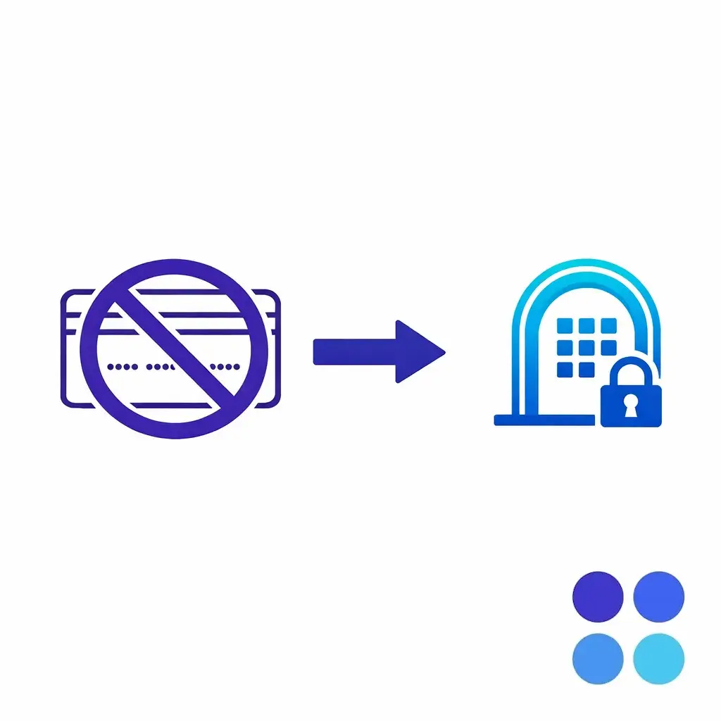 A card number is blocked from capture and redirected to a secure path.