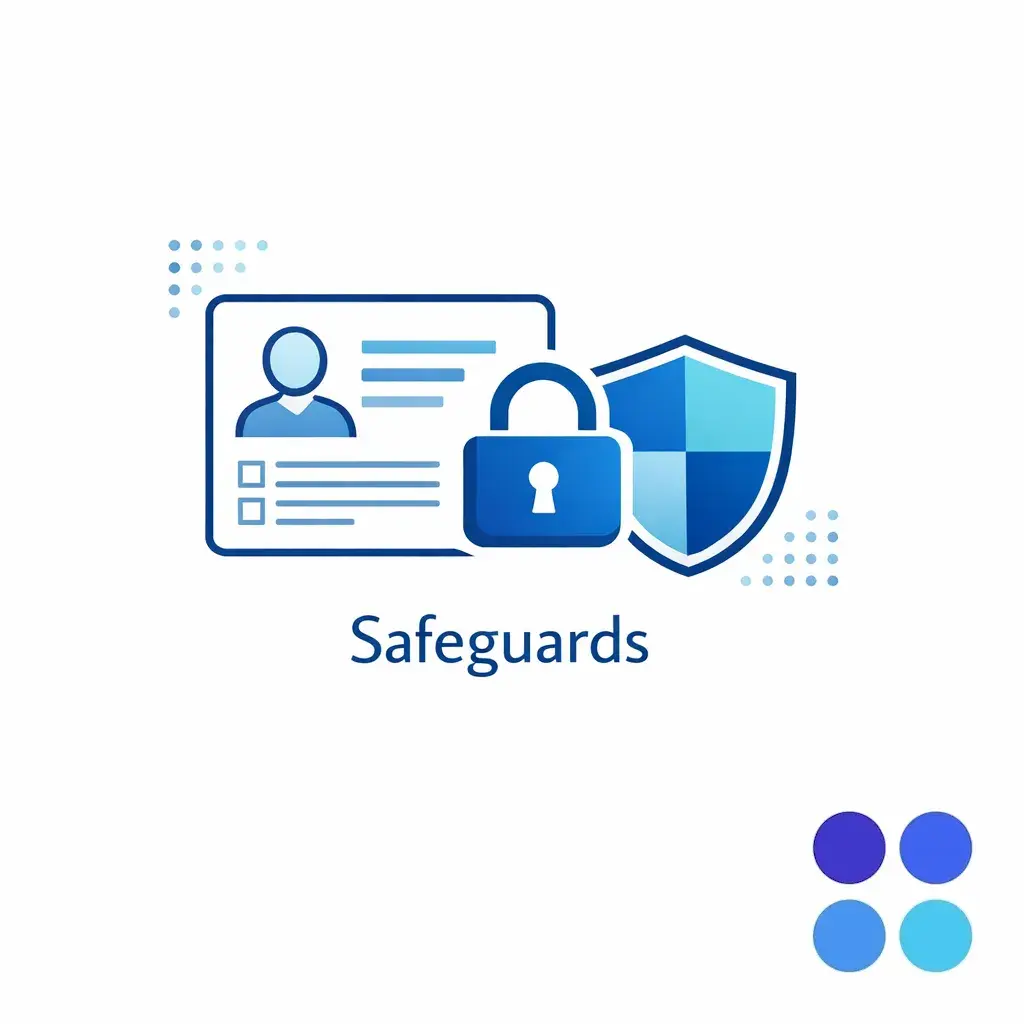 A medical-style intake card and lock illustrating protected information safeguards in call handling workflows.