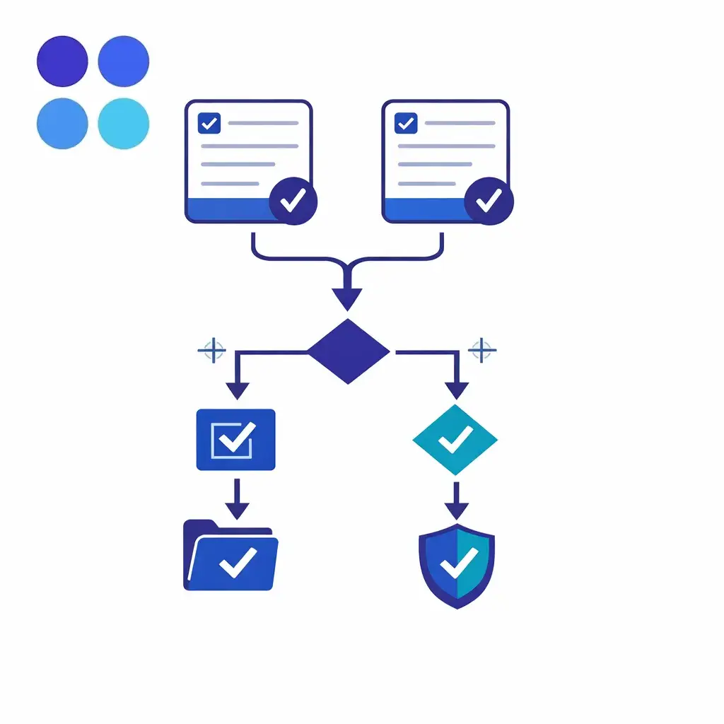 Two nearly identical intake records are correctly sorted into eligible and not eligible paths for consistency.