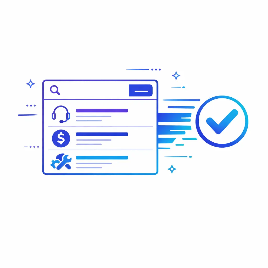 A fast knowledge base graphic shows agents finding the right answer quickly.