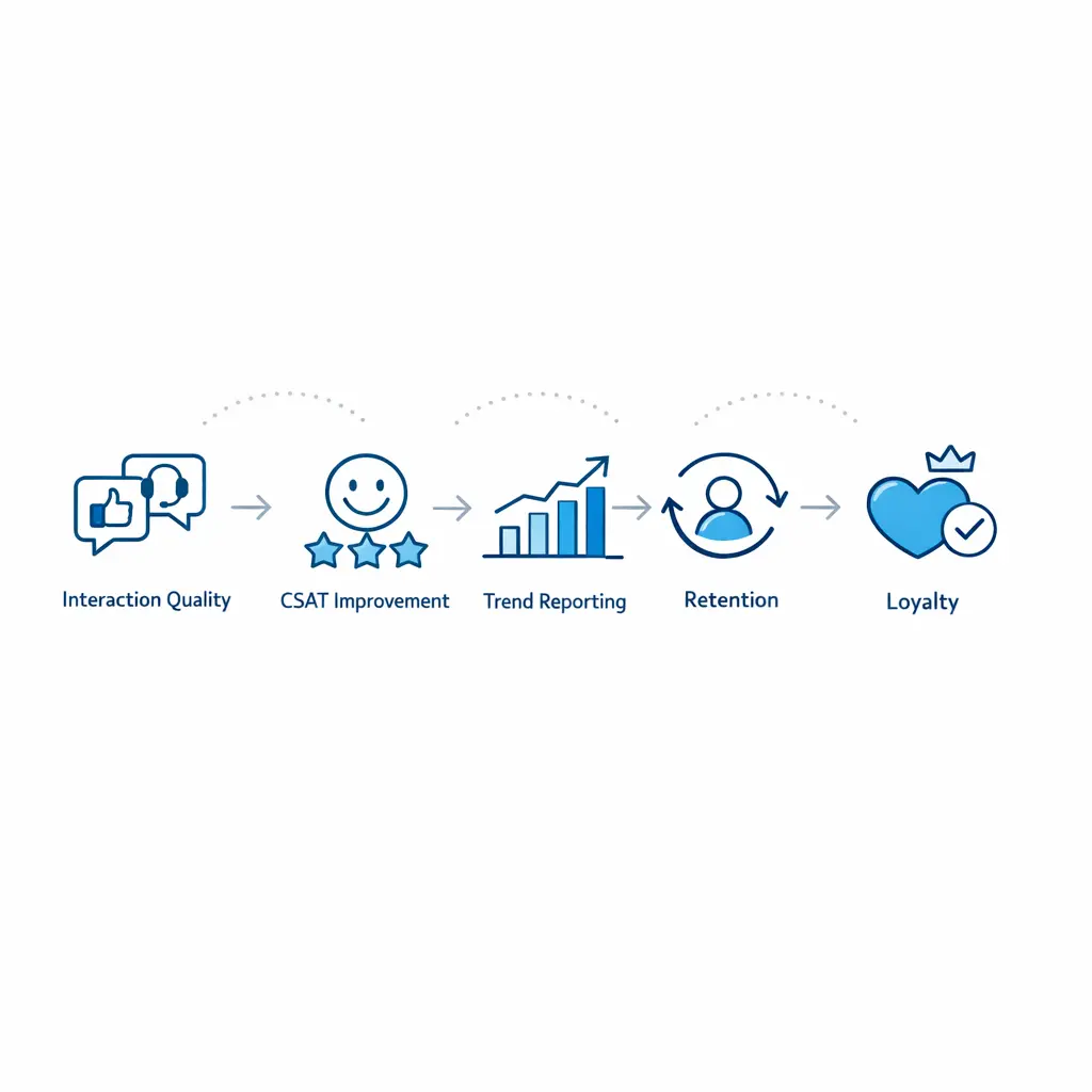 A connected flow links better support interactions to stronger loyalty and retention outcomes.