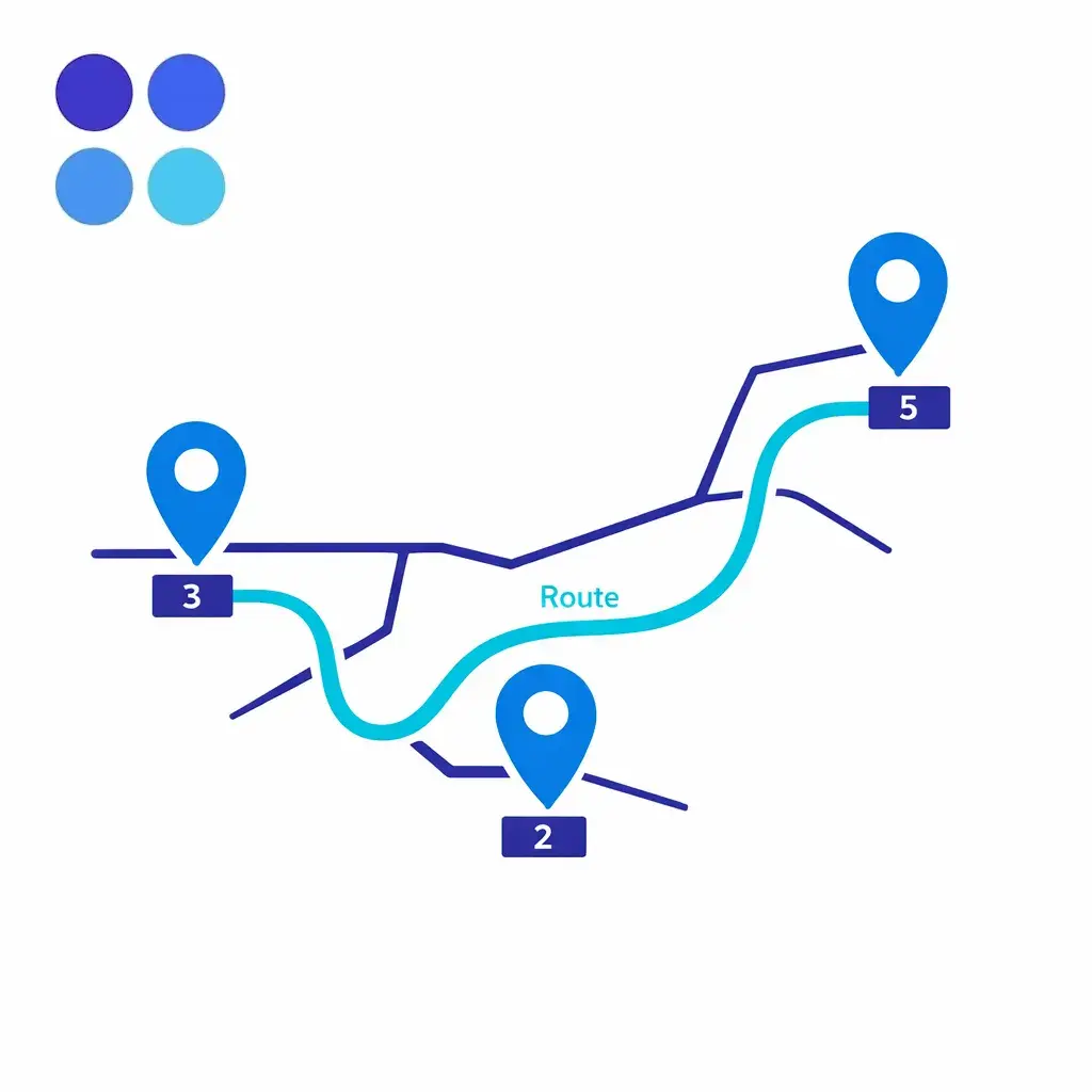 A location map pin set routes a clean record to the correct queue without misrouting.