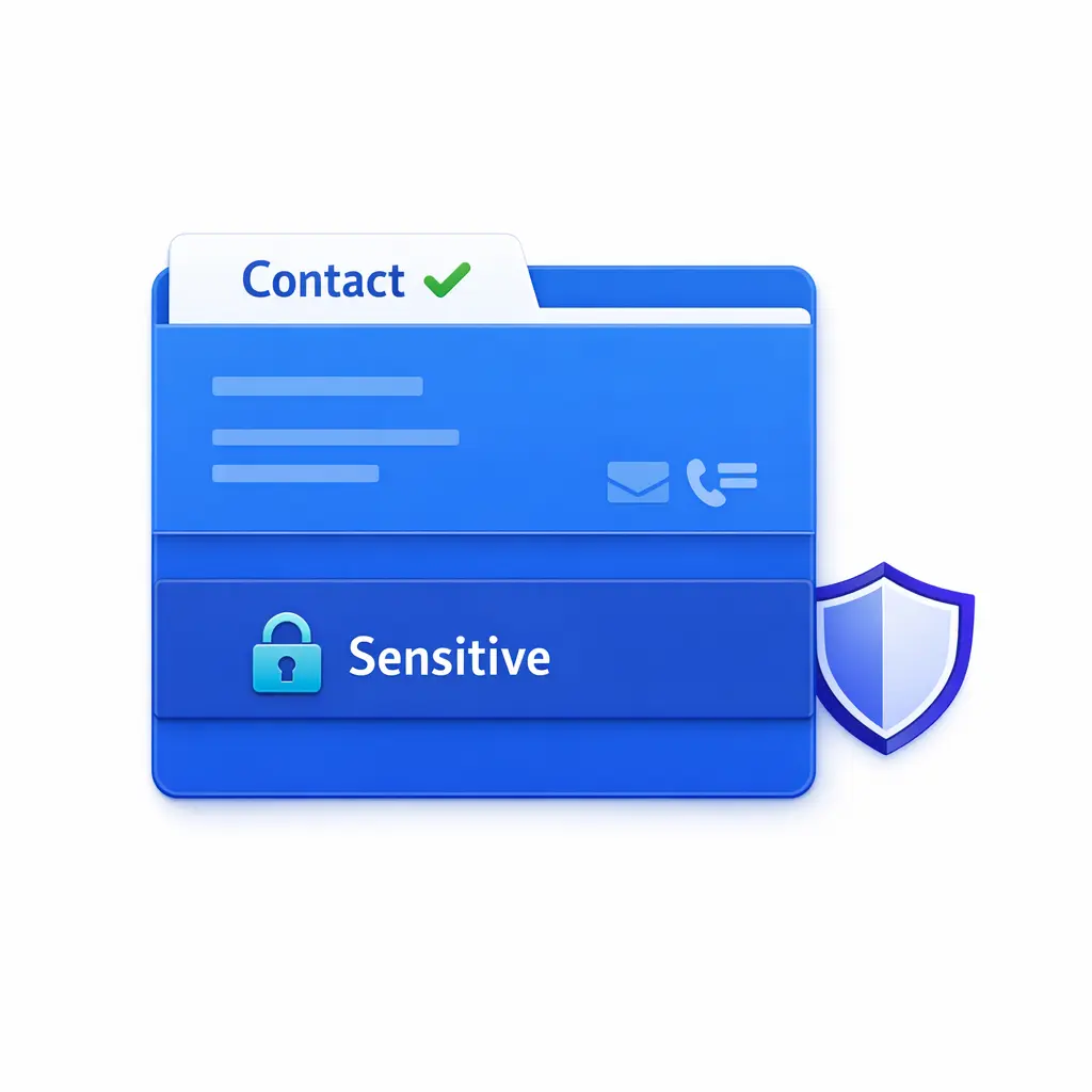 Role-based access layers limit sensitive fields while allowing scheduling and contact details.