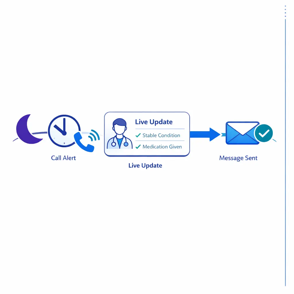 A night-and-weekend care path gives patients a clear next step instead of uncertain voicemail.