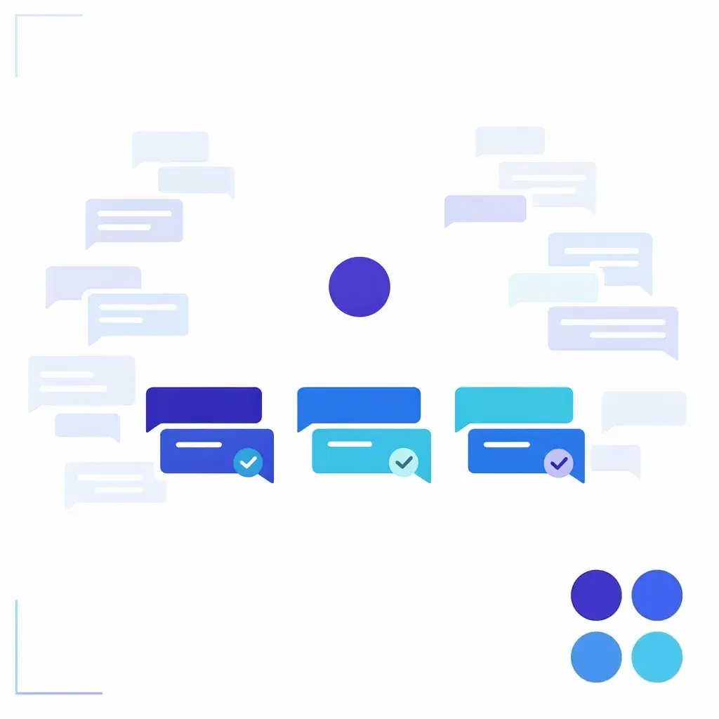 A chat agent workspace shows balanced conversation threads and controlled workload.