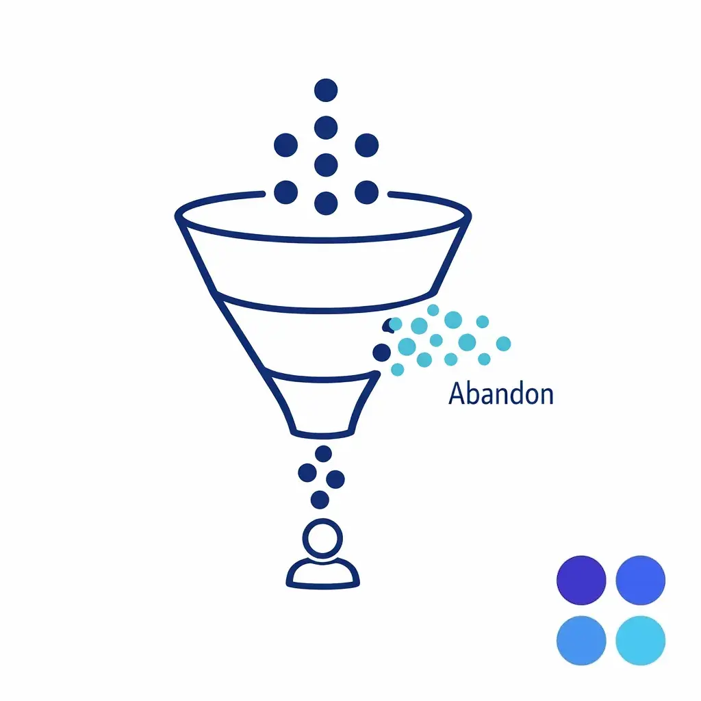 A funnel shows offered calls entering and some dropping out before reaching an agent as a visible leakage.