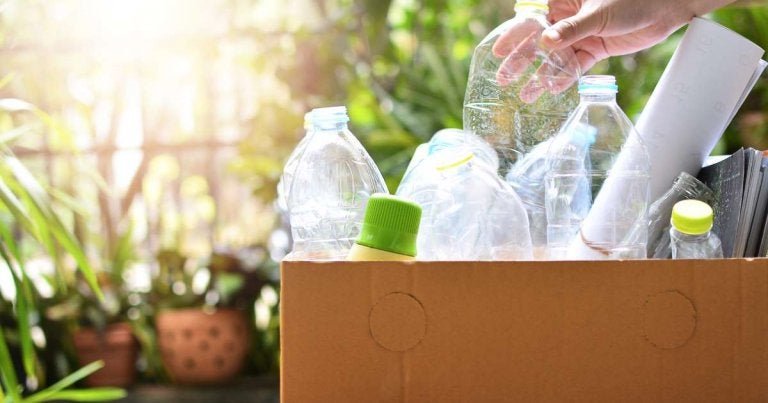 materiales reciclables en casa